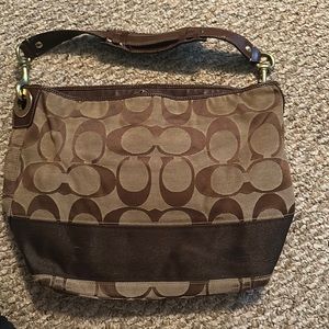 Brown coach bag
